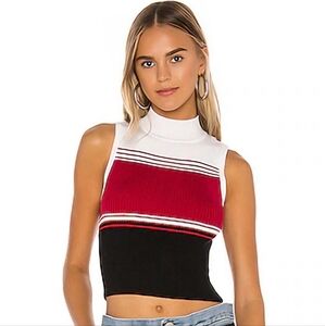 NWOT Superdown Nanette Stripe Sleeveless Sweater Tank